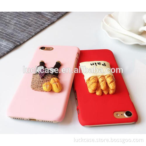 2016 Custom 3D Food Eco-friendly Hard PC Phone Accessories for Iphone 7/7 plus